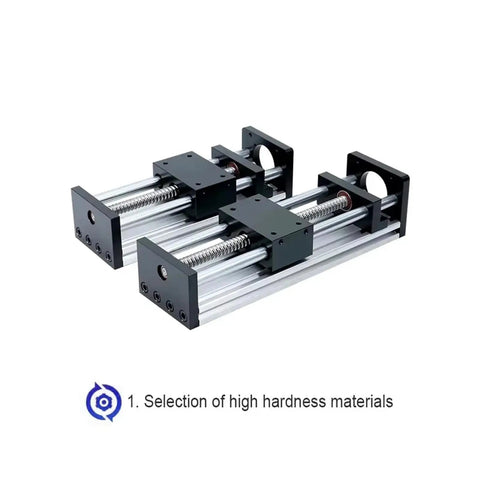 CNC Sliding Table Z Axis Stage With 50mm To 500mm Travel, 12mm Linear Rail, SFU1204 Ball Screw, Linear Actuator Bundle Kit shown