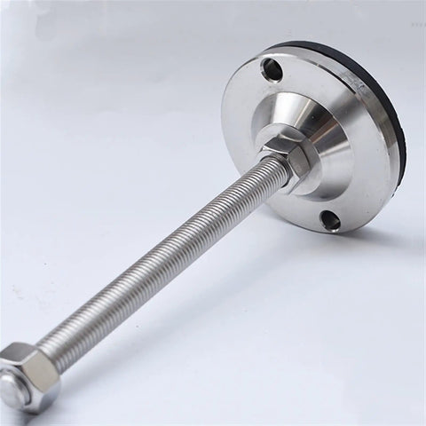 Four Pack Adjustable Swivel Leveling Feet For Rugged Heavy Duty Equipment Ready To Stabilize Home Office Restaurant Workshop Tables Chairs Shelves And Medical Industrial Gear Anti Slip Anti Scratch Design Easy Install Height Adjustment, stainless steel