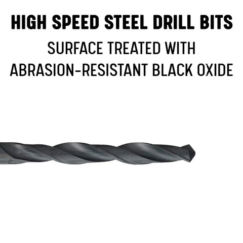 Aircraft Extension Drill Bit Set Three Sixteenth Inch By Six Inch High Speed Steel Bits For Metal Drilling Oxide Coated