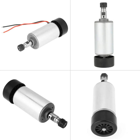 Brushless Spindle Motor 300W 52mm DC 48V CNC Spindle ER11 Air Cooled for Engraving Machines, high precision low noise