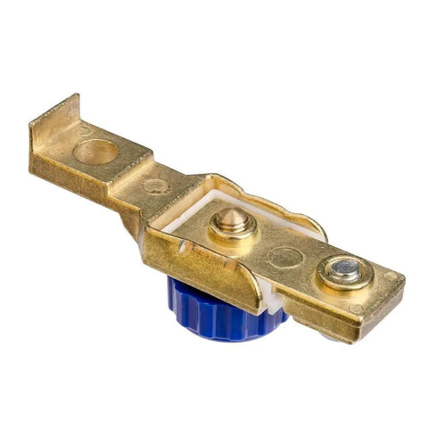 Heavy Duty 12V 80A Top Post Battery Disconnect Switch For Motorcycle Car Boat RV Truck ATV UTV And SUV, brass plated, 17mm head