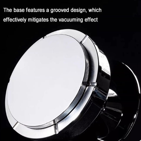 Straight Up Pro Grade 58Mm Espresso Accessories Kit base with grooved design to reduce vacuuming effect.