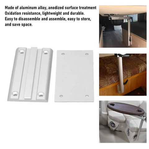 Heavy Duty Aluminum RV Table Base Mount With No Sweat Rotatable Adjustments Sweet Space Saving Replacement Stand parts for campers