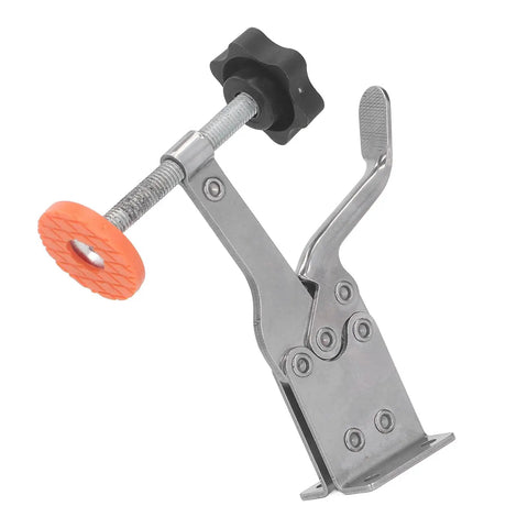 Vertical Toggle Clamp For Woodworking Stainless Steel Quick Release Hold Down Clamp With Non Slip Rubber Pad Pro Grade Large Capacity