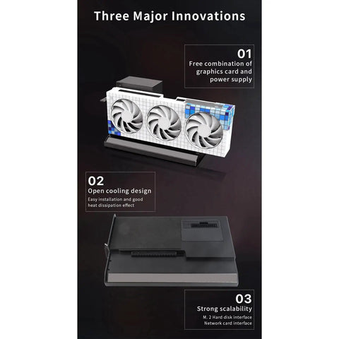 Level Up Your Setup With This Killer External GPU Docking Station Featuring Rock Solid USB4 Speed Plus Sixty Watt PD Charging And Gigabit Ethernet For Crushing Heavy Workloads Across Laptops And Desktop Computers, showcasing cooling design and scalability innovations.