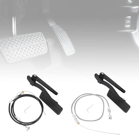 36 Inch Mechanical Pedal Cable Assembly For LS Projects, Plug And Play Throttle Linkage Upgrade, Quick Install Accelerator Cable Routing, Easy Conversion Setup, Smooth Pedal Travel And Reliable Response For Your Engine Build, black pedal kit with 36 inch cable