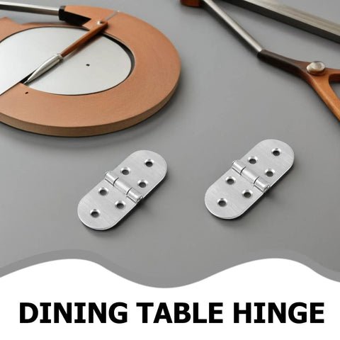 Bi Fold Stainless Steel Tray Hinges 4 Pack For Folding Tables And Desks Round Edge Furniture Hardware with tools