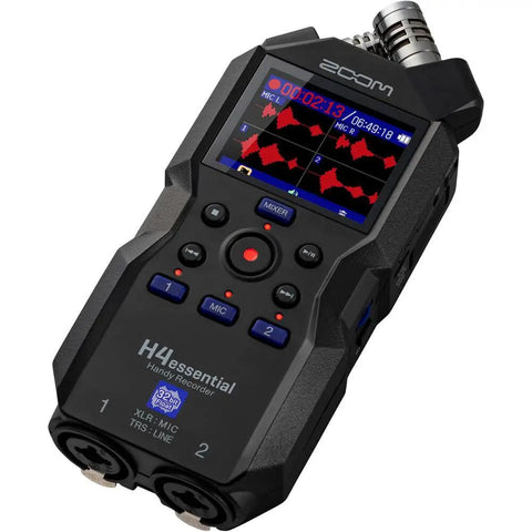 Four Track Portable Recorder With 32 Bit Float Audio, Stereo XY Mics, Two XLR TRS Combo Inputs, USB Interface For Musicians And Podcasters