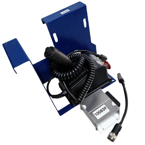 Heavy Duty Control Box Update Kit Making A No Sweat Swap For Genie Gen One Through Five Scissor Lifts, showing wiring adapter bracket.