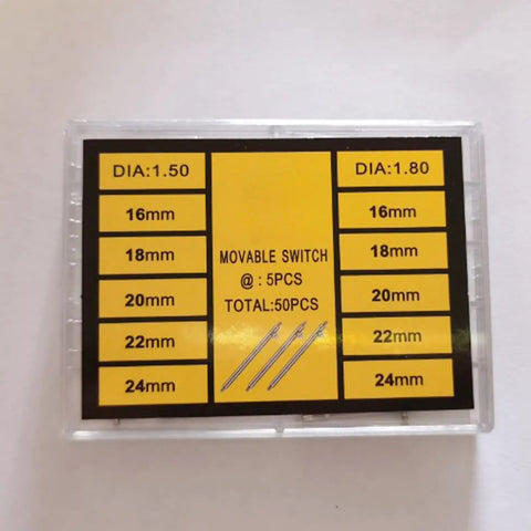 Dope Quick Release Watch Strap Spring Bars Kit 50-piece set for 16mm to 24mm lug widths with 1.5mm and 1.8mm pins