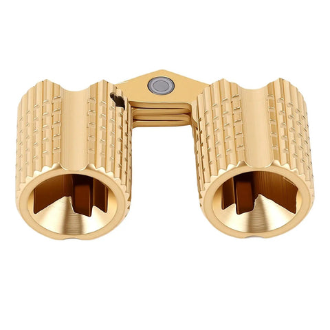 Ten Pack Brass Hidden Cabinet Hinges M8x18mm With Concealed Cylinders, 180 Degree Opening, polished brass, close-up view