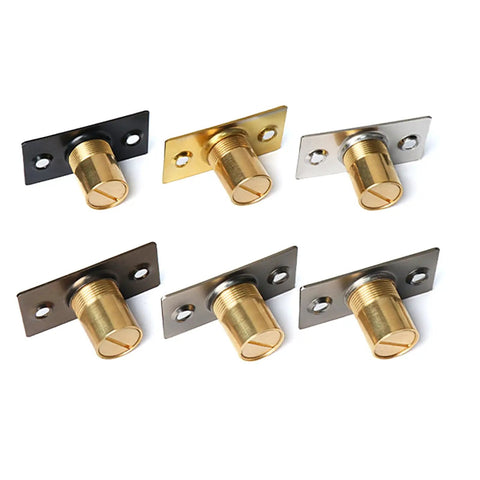 Heavy Duty Brass Ball Door Catch For Interior Doors, Adjustable Seam Fit, Multi Color Closet Ball Replacement
