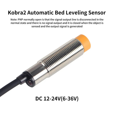 Kobra2 Auto Bed Leveling Sensor Pinda Probe M12 Capacitive Proximity Switch, metal cylindrical tool, for 3D printer calibration