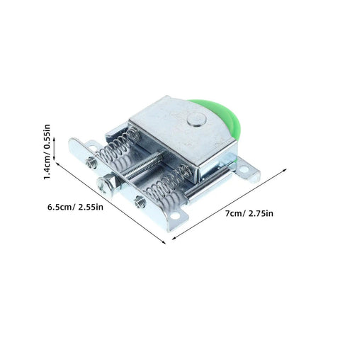 Badass Sliding Door Rollers Replacement Kit Fits Closet And Wardrobe Cabinets With Durable Steel Housing Plus Nylon Fiber Reinforced Bearings For Smooth Gliding And Rock Solid Performance During Daily Use At Home., 7cm x 6.5cm x 1.4cm sliding door roller with steel housing and green nylon wheel