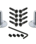 Installation kit for Prairie Plate With New York Knob Double Dummy In Timeless Bronze Solid Forged Brass Door Hardware