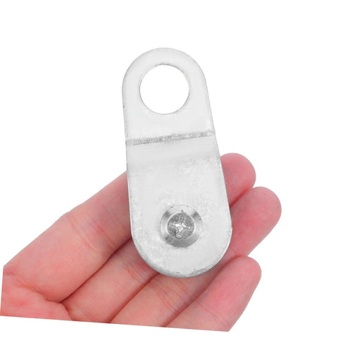 12 Piece Swivel Rope Pulley Block Wheel For 6mm Rope Load Lifting Wire Pulley Open Design Workhorse For Heavy Duty Towing And Material Handling Roller For Home Garage Outdoor Utility Projects, silver metal part