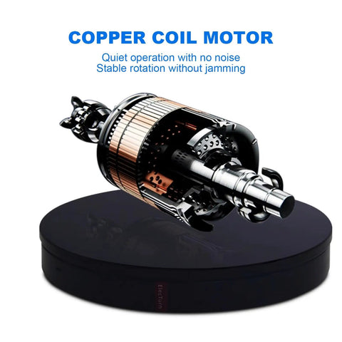 360 Electric Turntable Rotating Display Stand With Knob Control USB Power Base For Jewelry Shoes And Glitter Cups Shooting White 16 inch featuring a copper coil motor.
