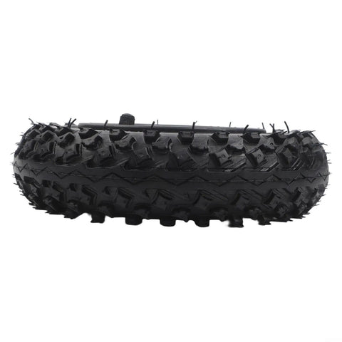 Side view of the 200x50 Electric Skateboard Wheel For Electric Scooter With Pneumatic Off Road Tire Aluminum Hub 8mm Or 10mm Axle Hole Rubber Tread For Rough Terrain Blue