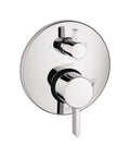 Modern Pressure Balance Shower Valve Trim With Diverter In Chrome For Duo Outlets