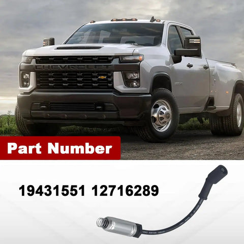 Silver Chevrolet truck with spark plug wire kit 19431551 compatible with Cadillac Chevrolet GMC models high quality OEM replacement.