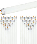 30 Pack F17T8 Fluorescent Tube Light Bulbs 24 Inch 17W 5000K Bright White, 1350 Lumens, G13 Medium Bi Pin Base, Budget Friendly Replacement For T8 Fixtures