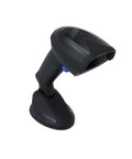 Omnidirectional Barcode Scanner Kit With Stand And Cables for 1D 2D and Postal Codes USB RS232 Keyboard Wedge shown on stand