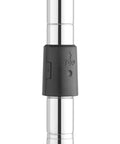 Close-up of adjustable pole from Durable Wire Shelving Unit For Pantry And Garage, Heavy Duty Metal Storage Shelves