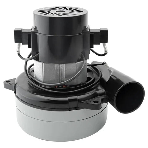 Rimilie 1200W Industrial Vacuum Cleaner Motor With All Copper Wire For Dust Free Saw Replacement side view, showing black and silver design.