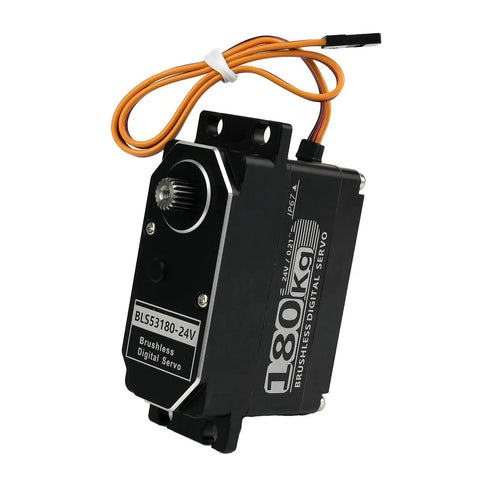 Beast Mode 180Kg Heavy Duty Digital Servo with 24V brushless motor and metal housing for waterproof RC projects.