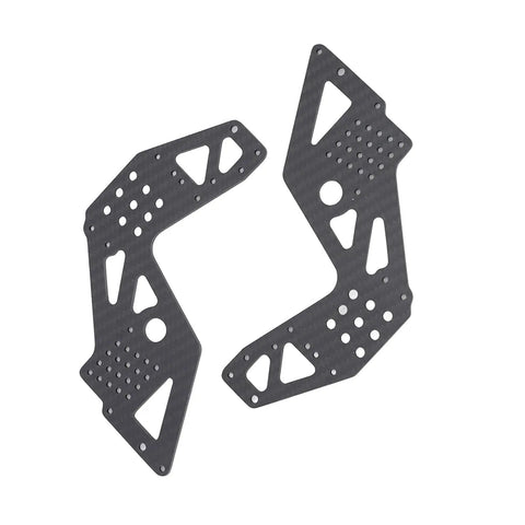 Carbon Fiber RC Car Side Panels Set, Ultra Light Yet Strong Chassis Panels for Off-Road Racing, 2 Pieces, DIY Upgrade