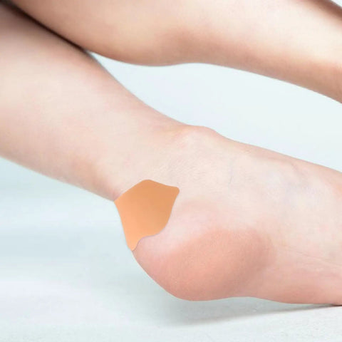 Self Adhesive Heel Protectors Soft Foam Cushion Pads For Shoes Wear Resistant Anti Blister Heel Grips on bare heel.