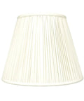 Deep Empire Gather Pleat Lamp Shade In Antique Gold Silk Type Shantung Fabric With Off White Lining Easy Install 7x10 Top 12.25x18 Bottom 13.25 Inch Tall For A Dope Room Glow