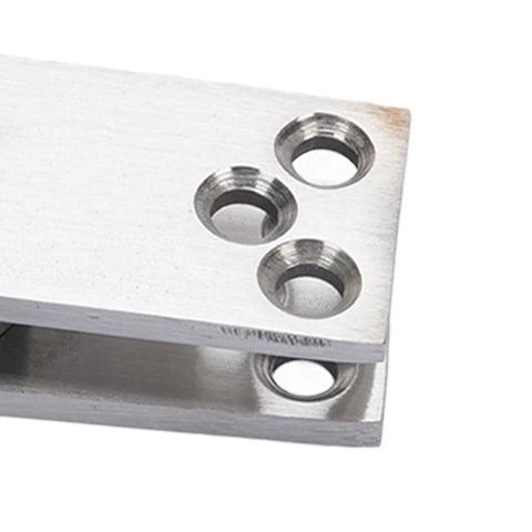 Close-up of Hidden Door Hinge With 360 Degree Pivot, Heavy Duty Stainless Steel Concealed Hinge For Secret Doors, Bookcase And Murphy Beds