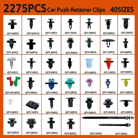 2275 Piece Bumper Clip Kit For Hyundai Tucson IV 2024 2027 Heavy Duty Push Type Retainers Car Trim Fasteners Replacement Set Made For Quick DIY Fix And Long Lasting Fit No More Lost Clips, assorted plastic push retainer clips with box