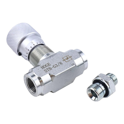 Hydraulic mini excavator throttle valve STB-G3/8 with connectors