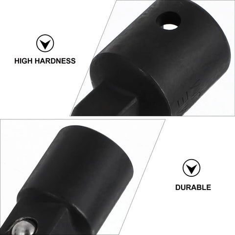 Black Steel Ball Socket Adapter Set Convert Tool Sleeves For Car Repair And Wrench Socket Transformation Fits Multiple Drive Sizes Heavy Duty Kit close-up