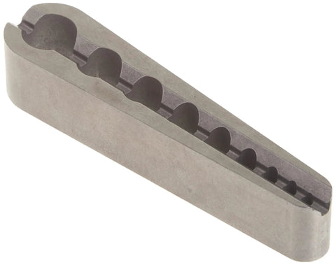 Tap Guide For Standard Sizes 0-80 To 5/8 Inch, 90 Degree V-Groove Bottom For Perpendicular Alignment On Round Parts And Corners