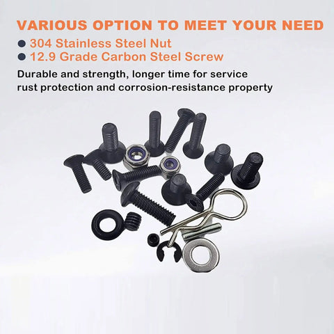522Pcs RC Screw Kit Stainless Steel Universal Fastener Hardware Set For Beefy Heavy Duty RC Cars And Trucks Repair And Maintenance Upgrade Comes With Flat Head And Round Head Screws Nuts And More, screws and nuts