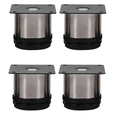 Stainless Steel Sofa Feet 4 Pack Heavy Duty Height Furniture Legs for Sofas Cabinets Desks and Dressers 300kg Load Capacity