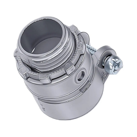 Hassle Free Squeeze Connectors 1/2 Inch Push In Fitting for Dry Indoor Projects with die cast zinc alloy construction.