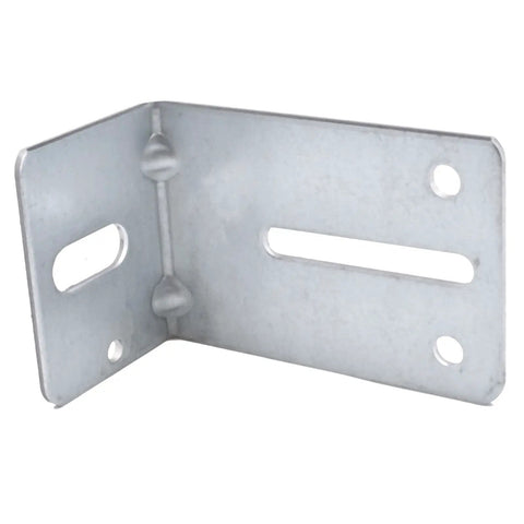 Four Pack Heavy Duty Garage Door Track Jamb Brackets Made From 12 Gauge Galvanized Steel For Ultimate Reinforcement visible.