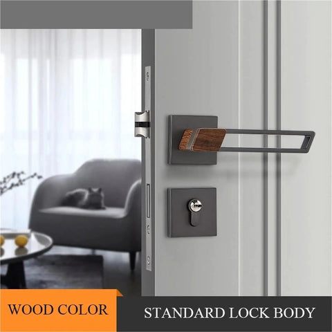 Heavy Duty Zinc Alloy Door Handle Set Pair For Interior Doors With Thickened Panel Pulls Ideal For Bedroom Living Room Locker And Home Use Built To Last Durable Hardware Easy Install Smooth Operation in modern living room
