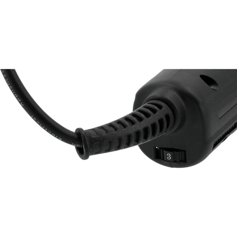 Professional Brushless Angle Grinder With 1300W Cordless Battery And 125mm Grind Size close-up of speed control switch and cord.