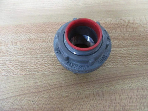 Tough As Nails 3/4 Inch Zinc Conduit Hub built for steel and aluminum pipe with a red inner grip for moisture prevention.