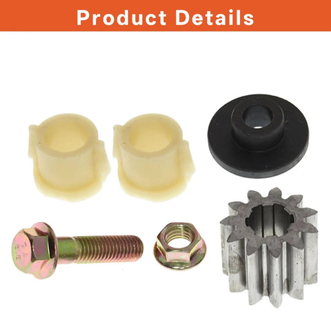 Steering Sector And Pinion Gear With Bushings Replacement Direct Fit Bolt On Ready For John Deere parts kit display
