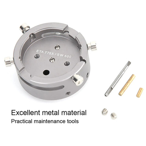 Metal Watch Movement Holder For 7750 Movement Repairing And Maintenance Durable Precise Tool with attachments