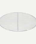 Top Shelf Replacement Cooking Grate For 16 Inch Charcoal Grill Chrome Plated Steel Round Grilling Rack Grid Two Pack close-up of round grate