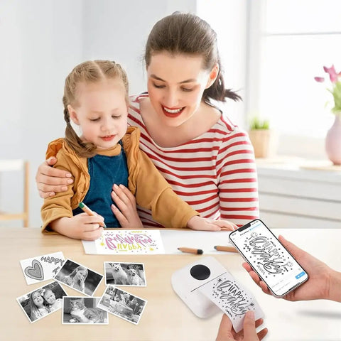 Ten Rolls Mini Thermal Sticker Paper 57 By 25mm Self Adhesive For Mini Printer Sticker Maker And Instant Camera BPA Free Easy Peel Sheets Great For DIY Projects And Labeling Compatible With Two Point Two Inch Printers, thermal label roll