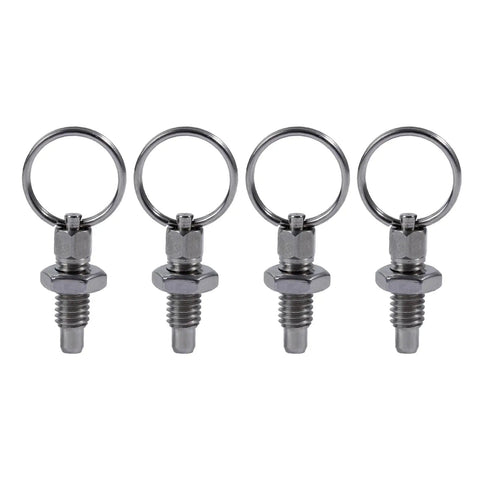 Solid As A Rock 4 Piece Stainless Steel Indexing Plunger Pins With Spring Loaded Knobs for furniture assembly