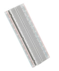 No Sweat Prototyping 20 Pack Solderless Breadboard 830 Points Kit For Arduino And Raspberry Pi DIY in white ABS material.